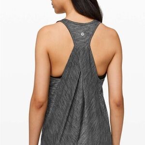 lululemon athletica Heathered Charcoal Grey Tank Top